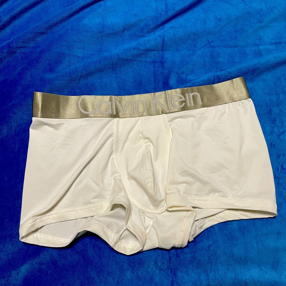Calvin Klein white boxer briefs